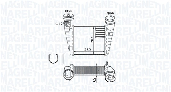 Intercooler - 351319205190 MAGNETI MARELLI