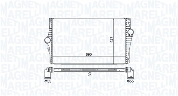 Intercooler - 351319205220 MAGNETI MARELLI