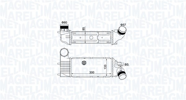 Intercooler - 351319205250 MAGNETI MARELLI