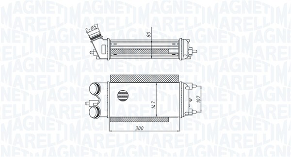 Intercooler - 351319205290 MAGNETI MARELLI