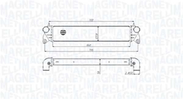 Intercooler - 351319205300 MAGNETI MARELLI