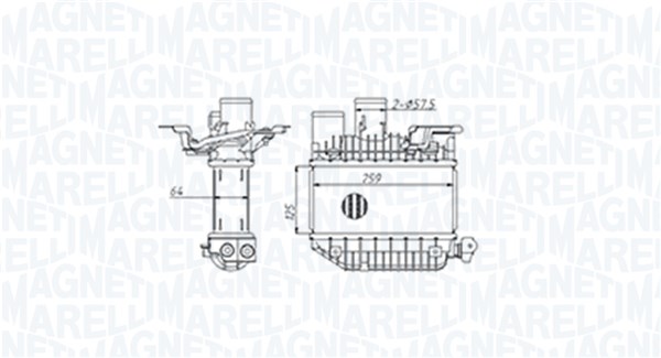 Intercooler - 351319205310 MAGNETI MARELLI
