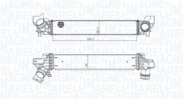 Intercooler - 351319205450 MAGNETI MARELLI