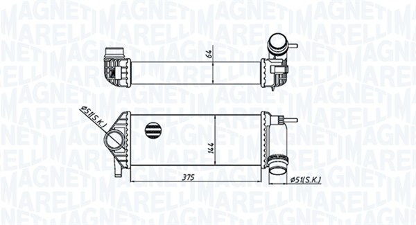 Intercooler - 351319205510 MAGNETI MARELLI