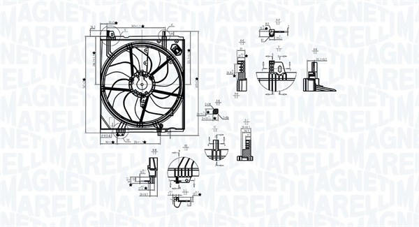 Fan, radiator - 069422787010 MAGNETI MARELLI