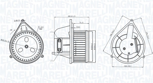 Interior Blower - 069412206010 MAGNETI MARELLI