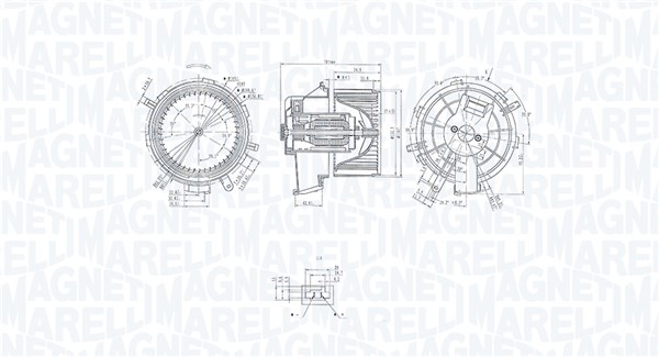 Interior Blower - 069412236010 MAGNETI MARELLI