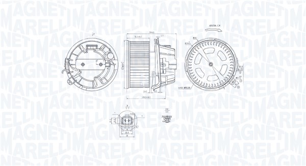 Interior Blower - 069412240010 MAGNETI MARELLI