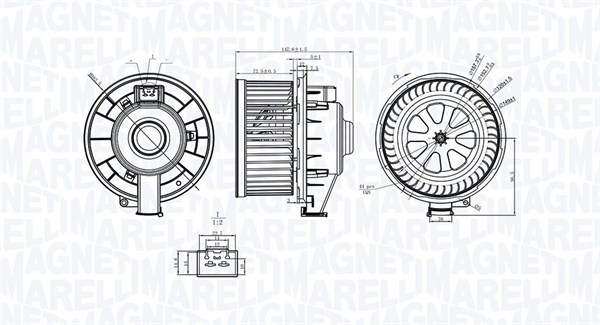 Interior Blower - 069412253010 MAGNETI MARELLI