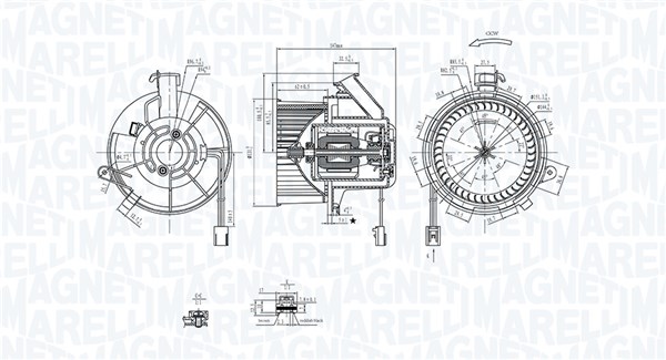 Interior Blower - 069412290010 MAGNETI MARELLI