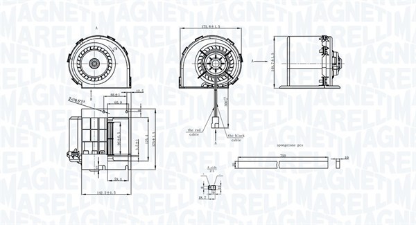 Interior Blower - 069412325010 MAGNETI MARELLI