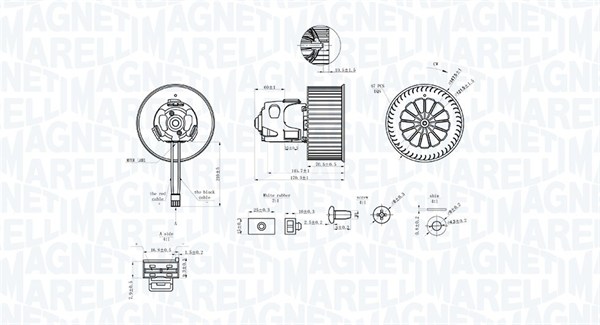 Ventilatore abitacolo - 069412344010 MAGNETI MARELLI
