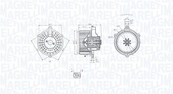 Interior Blower - 069412352010 MAGNETI MARELLI