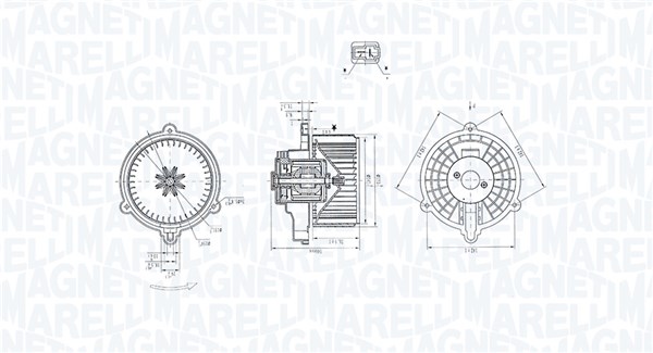 Interior Blower - 069412384010 MAGNETI MARELLI