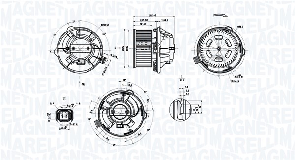 Interior Blower - 069412389010 MAGNETI MARELLI