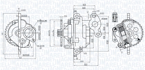 Pompa olio - 351516000011 MAGNETI MARELLI