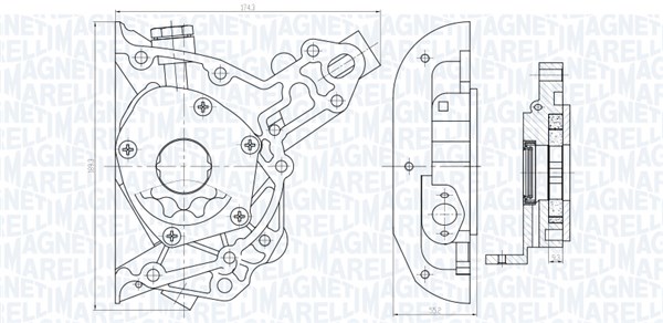 Oil Pump - 351516000025 MAGNETI MARELLI