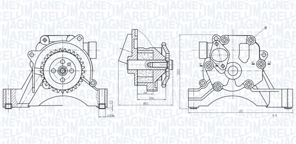 Pompa olio - 351516000034 MAGNETI MARELLI