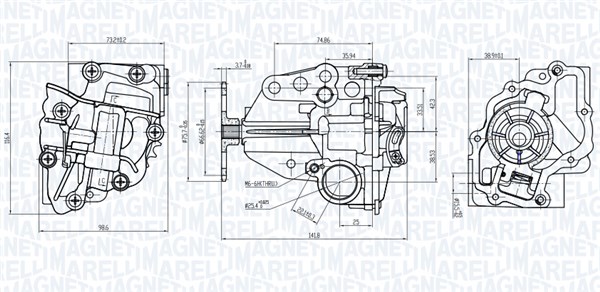 Pompa olio - 351516000056 MAGNETI MARELLI