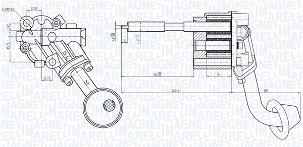 Pompa olio - 351516000057 MAGNETI MARELLI