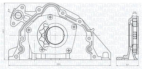 Oil Pump - 351516000067 MAGNETI MARELLI