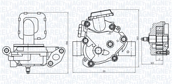 Pompa olio - 351516000091 MAGNETI MARELLI