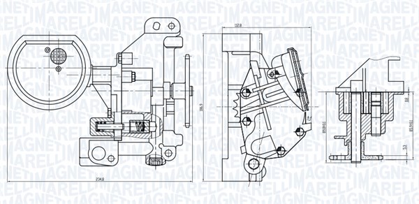 Ölpumpe - 351516000102 MAGNETI MARELLI