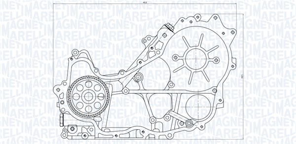 Pompa olio - 351516000118 MAGNETI MARELLI