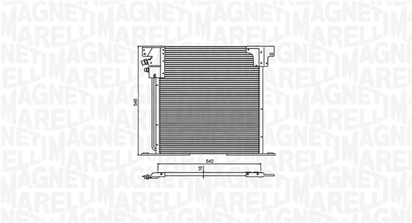 kondensatorius, oro kondicionierius - 350203903000 MAGNETI MARELLI