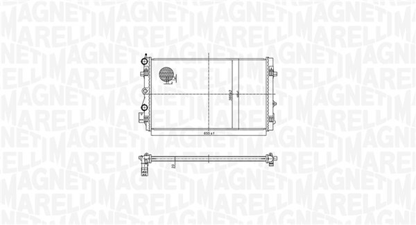 radiatorius, variklio aušinimas - 350213167900 MAGNETI MARELLI