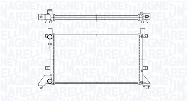 Radiator, engine cooling - 350213189400 MAGNETI MARELLI