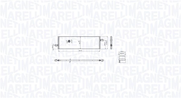 Радиатор, охлаждение двигателя - 350213217100 MAGNETI MARELLI