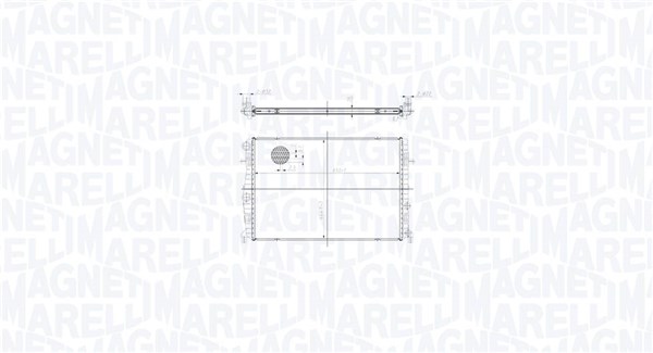 Radiatore, Raffreddamento motore - 350213217400 MAGNETI MARELLI