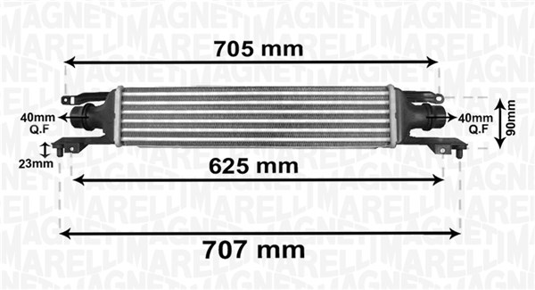 Intercooler - 351319204120 MAGNETI MARELLI