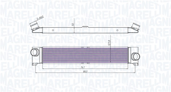Intercooler - 351319204310 MAGNETI MARELLI
