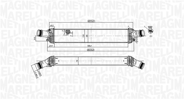 Intercooler - 351319204430 MAGNETI MARELLI