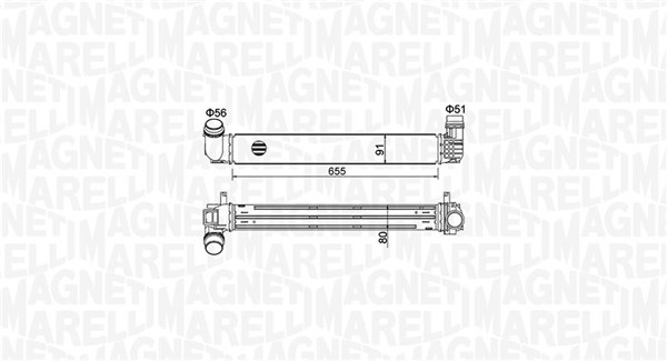 Intercooler - 351319204730 MAGNETI MARELLI