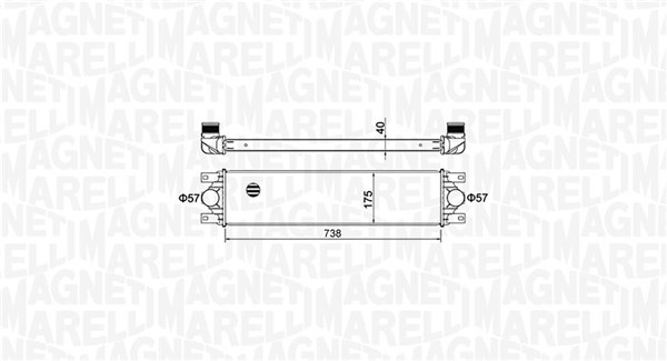 Intercooler - 351319204790 MAGNETI MARELLI