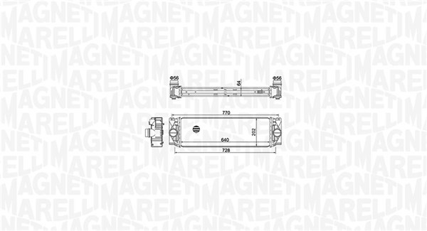 Intercooler - 351319205050 MAGNETI MARELLI