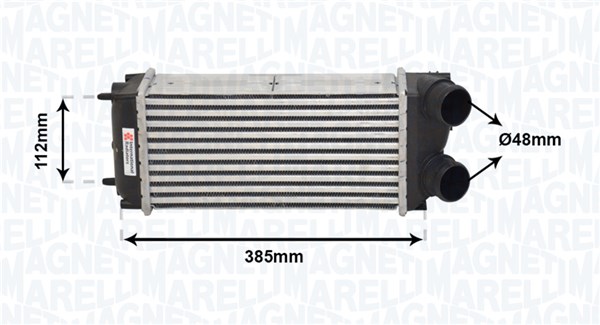 Intercooler, charger - 351319205090 MAGNETI MARELLI