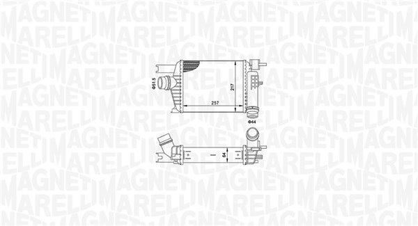 Intercooler - 351319205160 MAGNETI MARELLI