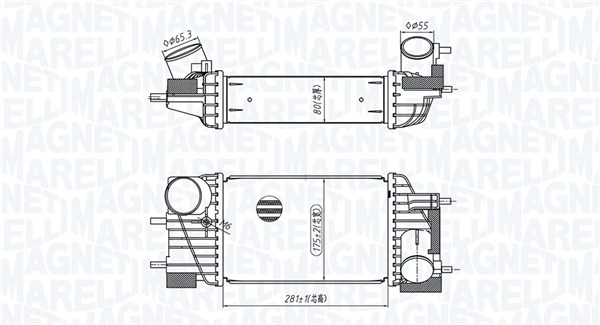 Intercooler - 351319205820 MAGNETI MARELLI