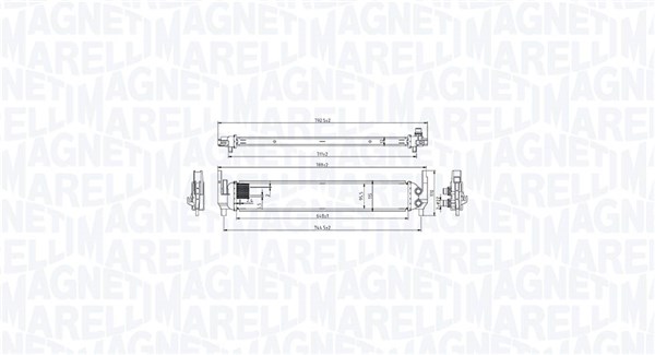 Intercooler, charger - 351319206060 MAGNETI MARELLI