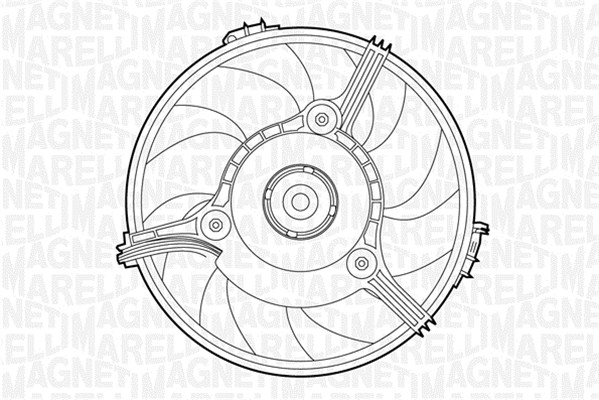 Fan, radiator - 069422263010 MAGNETI MARELLI