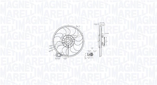 Fan, radiator - 069422864010 MAGNETI MARELLI