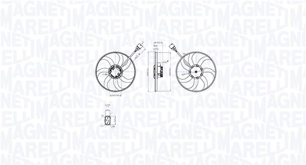 Fan, radiator - 069422875010 MAGNETI MARELLI