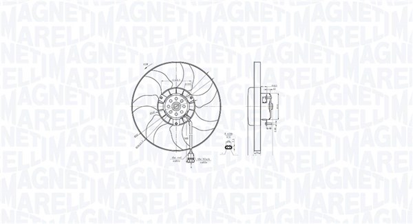 Fan, radiator - 069422887010 MAGNETI MARELLI