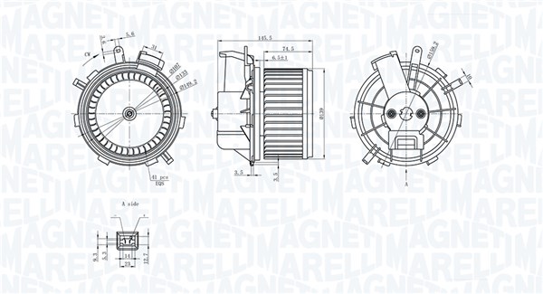 Ventilatore abitacolo - 069412236010 MAGNETI MARELLI