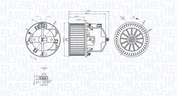 vidaus pūtiklis - 069412352010 MAGNETI MARELLI