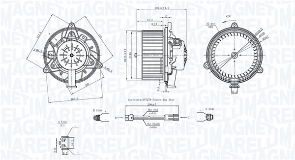 Interior Blower - 069412742010 MAGNETI MARELLI